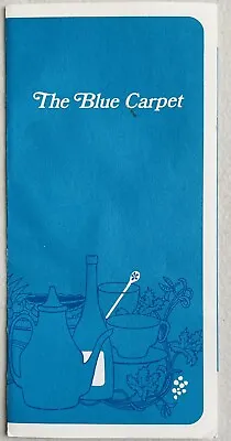 United Airlines Coach Class Service Menu - 1970's - Blue Carpet • $8