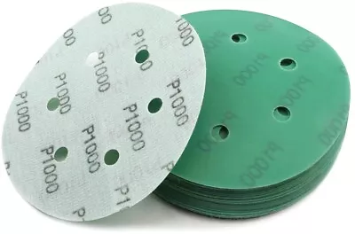 50x 5inch Sanding Discs 1000 Grit Hook Loop Wet Dry Sandpaper Orbital Sander Pad • $19.69