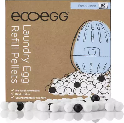 Ecoegg Laundry Egg Refill Pellets 50 Wash Fresh Linen • £5.07