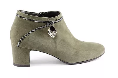  Marino Fabiani Suede Italian Boots New Olive 2  Heel Sizes 571011 $ 895 • $505.75