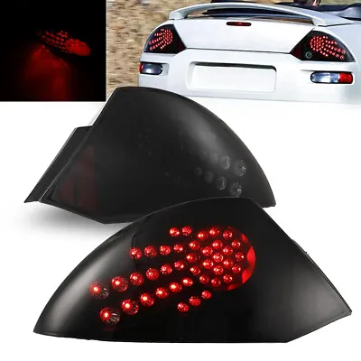 For 2000 2001 2002 2003 2004 2005 Mitsubishi Eclipse LED Tail Lights Black Smoke • $83.99