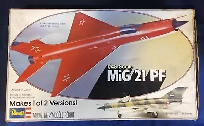 Revell MIG 21 PF SOVIET AEROBATIC TEAM 1/48 Scale Plastic Model Kit H237 UNBUILT • $18.27