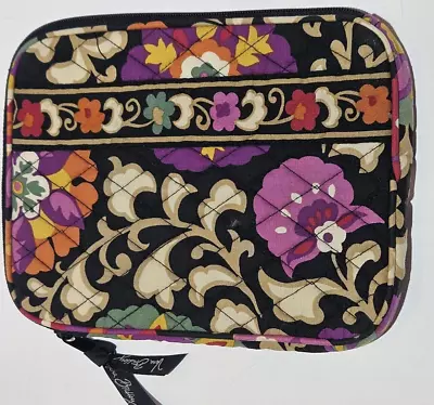 Zippered Clutch Floral Purple Paisley Print Quilted Small Wallet Vera Bradley • $10