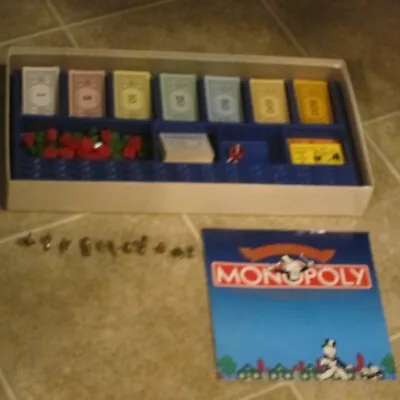Vtg Monopoly Deluxe Anniversary Edition 1984 Complete Replacement Set- NO Board • $12.99