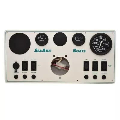 SeaArk Boat Gauge Dash Panel | Euro Series 18 3/4 X 9 Inch White • $218.90