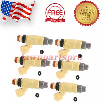 6Pcs Fuel Injectors For 02-12 Yamaha 200HP 225HP F200 F225 Four Stroke Outboard • $33.49