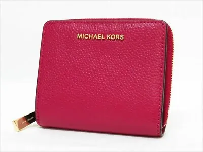 Michael Kors Zip Around Snap Wallet　Violet Cowhide Leather • $49.50