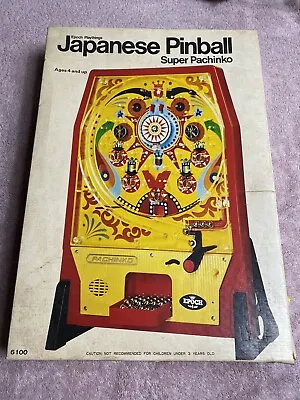 Vintage 1975 Japanese Pinball Super Pachinko Epoch Games 6100 In Original Box • $90