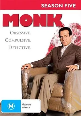 Monk : Season 5 (DVD 2017 4-Disc-Set) - Region 4 • $7.09