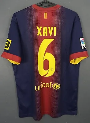 Men's Xavi #6 Fc Barcelona 2012/2013 Football Soccer Shirt Jersey Maillot Size M • $143.99