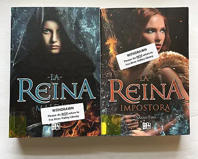 Sarah Fine - La Reina Impostora / La Reina Matilda Spanish Language Ex Libris • $19.99