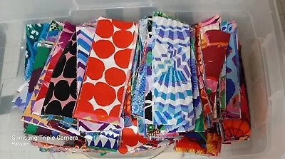 Pound Of Kaffe Fassett Fabric Scraps Pack For Crumb Quilting Less Than 4in • $28.99