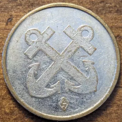 Camp Tien Sha Da Nang South Vietnam Crossed Anchors US Military 25c Trade Token • $19.99