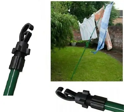 2 X Extendable Prop Line Clothes Washing Pole Outdoor Support Over 2M • £8.99