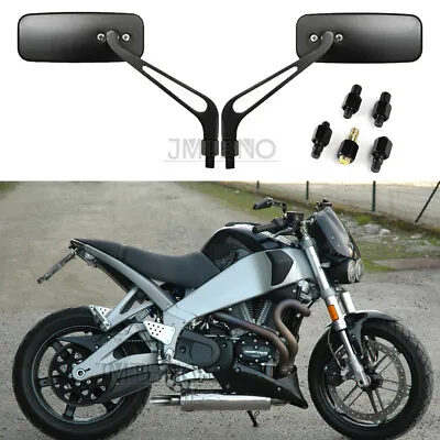 8mm 10mm Motorcycle Rearview Side Mirrors For Buell Lightning XB9 XB9SX XB12S X1 • $29.01