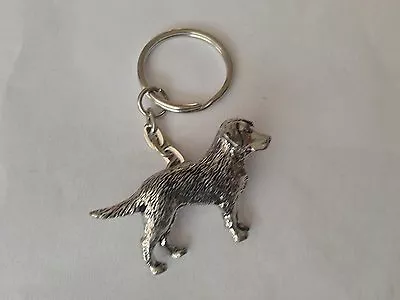 D20 Labrador Fine English Pewter Emblem On A Split Keyring • £6.95