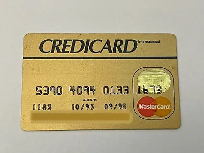 Brazil MasterCard Credit Card CREDICARD International ~ Expired In 1995 ~  • $18.99