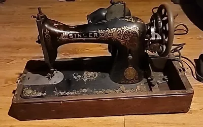 Singer Sewing Machine With Case Antique/ Vintage  Portable Electric As Found  • $80