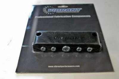 $55.99 • Buy Vibrant Vacuum Manifold Vacuum Block Anodized Black - 2691