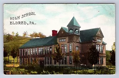 Vintage High School Eldred Pa 1910 Postcard Ca • $6.99