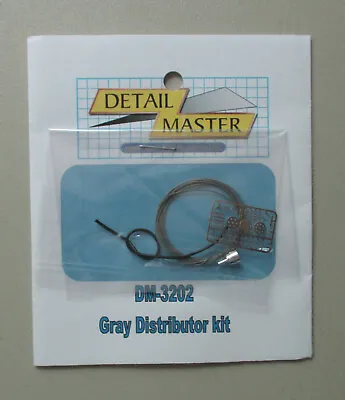 Gray Wired Distributor Kit 1:24 1:25 Detail Master Car Model Accessory 3202 • $6.75