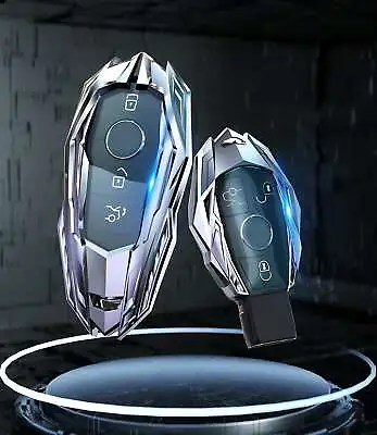 $21.98 • Buy Zinc Alloy Car Remote Key Fob Cover Case Shell Keychain Holder For Mercedes-Benz
