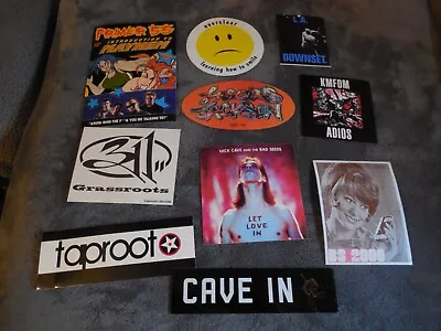 Rock Pop Metal Promotional Sticker Set Of 10 Stickers Lot#93 • $7