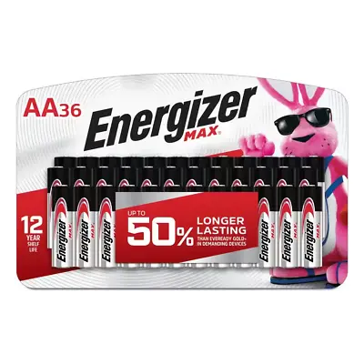 AA Batteries (36 Pack) Double A Alkaline Batteries • $8.99