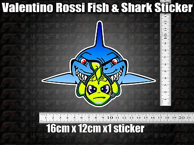 £3.69 • Buy Fish & Shark Decal Sticker X1 Helmet Bike Car Scooter 46 Agv GP