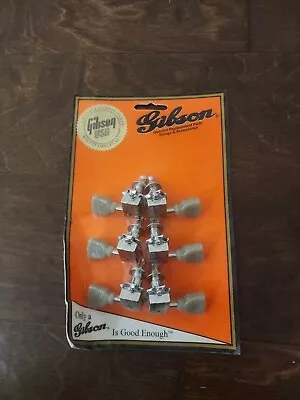 Gibson Green Key Tuner Set Vintage Nickel Genuine PMMH-010 New In Package  • $99.95