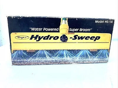 1985 Dazey Hydro-Sweep HS-14 Water Powered Super Broom Cleaner In Box Power Wash • $42.49