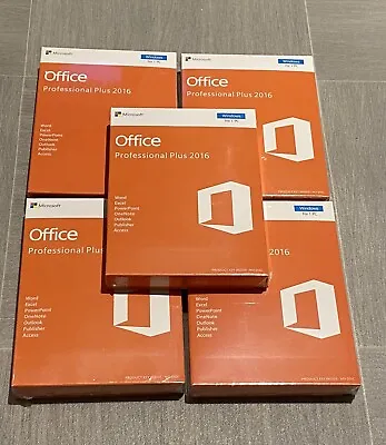 Microsoft Office Professional Plus 2016  - DVD FULL PACKAGE BRAND NEW SEALED • £39.99