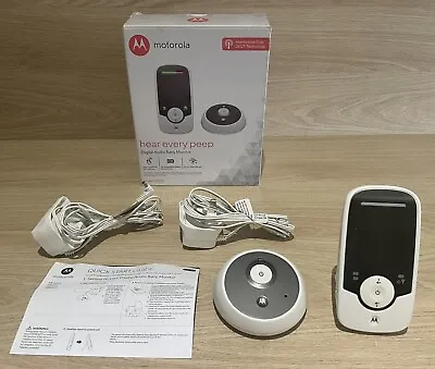 MOTOROLA MBP160 Hear Every Peep Digital Audio Baby Monitor Rechargeable Boxed • £16.99