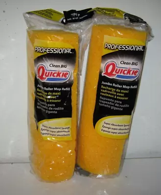 Lot Of 2 Quickie Mop Scrub Jumbo Roller Mop Refill Type P New In Package 0553 • $22.99