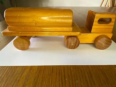 Toy Wood Tanker Truck - Vintage - Nicely Finished • $4.99