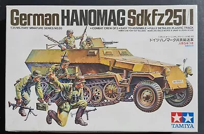 Tamiya 1/35#35020 Sd.Kfz.251/1 German Hanomag Halftrack Ausf.C(Rivetted Version) • $19.17