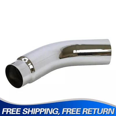 DIESEL EXHAUST CHROME TURNDOWN ELBOW TIP 4 IN Inch INLET 5  OUTLET 23  LONG • $87.99