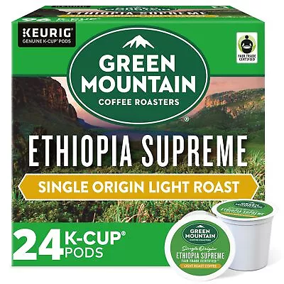 Green Mountain Coffee Roasters Ethiopia Supreme Keurig K-Cups 24 Count • $13.99