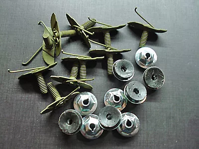 $19.95 • Buy 10 Pcs Ford Hood Door Body Side Trim Moulding Clips Nuts Sealer 3/4  - 7/8  NOS