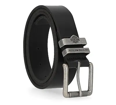 Harley-Davidson® Men's Live To Ride Metal Keeper Belt | Black - BMM037/01 • $42.29