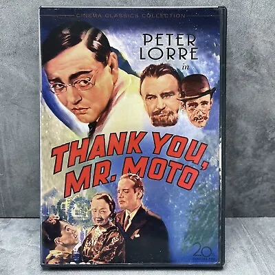 Thank You Mr. Moto (1937 B&W) DVD 2006 Cinema Classics Collection Peter Lorre • $4.99