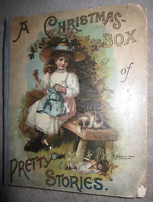 Vtg HC Book A Christmas-Box Of Pretty Stories Circa 1890s?  McLoughlin Bros. • $50.99