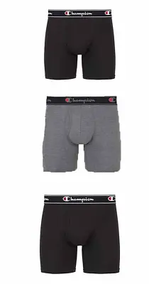 Champion Men's 3 Pack Elite Boxer Briefs Shorts Underwear Everyday Fit Size L H5 • $17.49