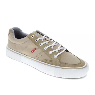 Levi's Mens Turner CZ Canvas And Vegan Synthetic Leather Casual Lace Up Sneaker • $22.98