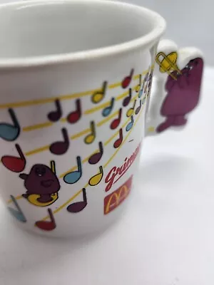 Vintage McDonald's GRIMACE Mug Handle McDonalds Cup Ceramic RARE Golden Arches • $20