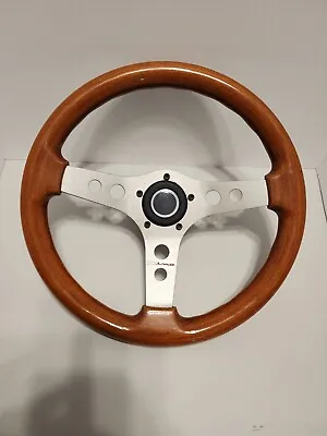 Vintage Wooden Dino Italia Ferrari Steering Wheel Made In Italy  • $595