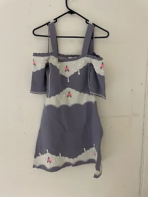 $130 • Buy Bnwt Alice Mccall Slate Come Over Mini Dress - Size 10 Au/6 Us (rrp $425)