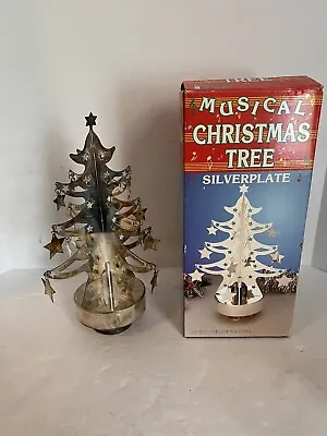 Home For The Holiday Silverplate Musical Christmas Tree • $23.95