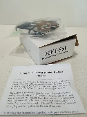 MFJ-561 Iambic Paddle For Morse Code Miniature NEW • $38.38