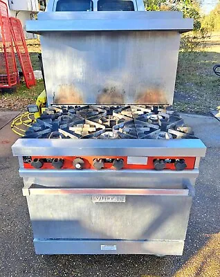Vulcan  6 Burner Stove Range Convection Oven Natural Gas Tested • $1100